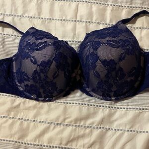 Victoria's Secret Lace Bra in Deep Blue